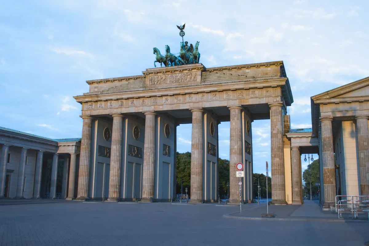 The Brandenburg Gate in Berlin in morning light